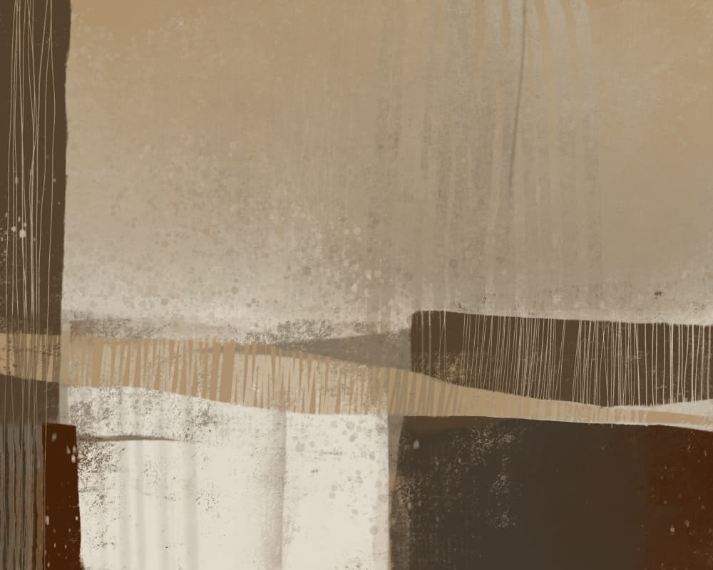 Earthy Geometric Abstract by MANSI SAXENA — canvas wall art