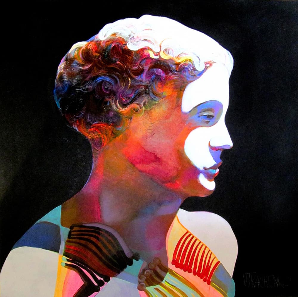 Vibrant Classical Profile by Victor Tkachenko — canvas wall art