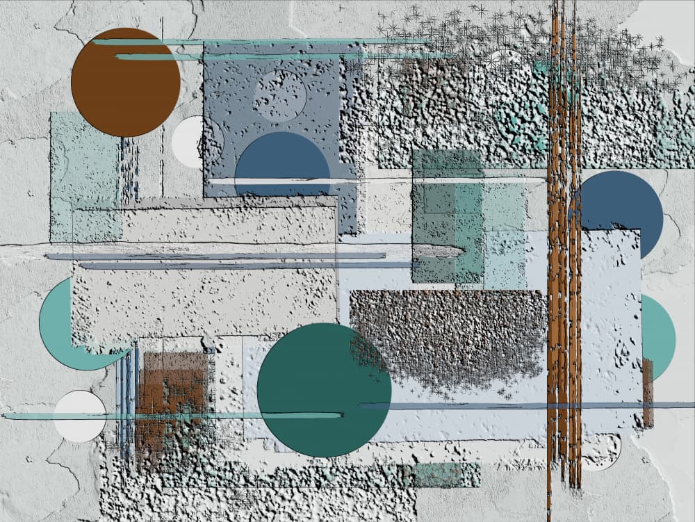 Textured Geometric Layers by Sannel Larson — canvas wall art