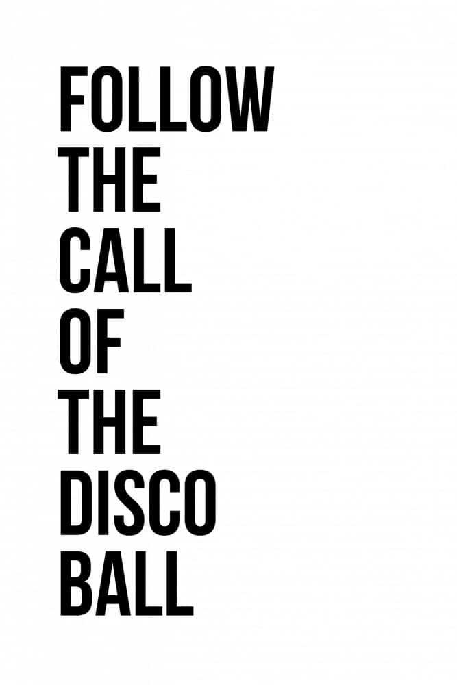 Follow The Disco Ball by Frankie Kerr-Dineen — canvas wall art