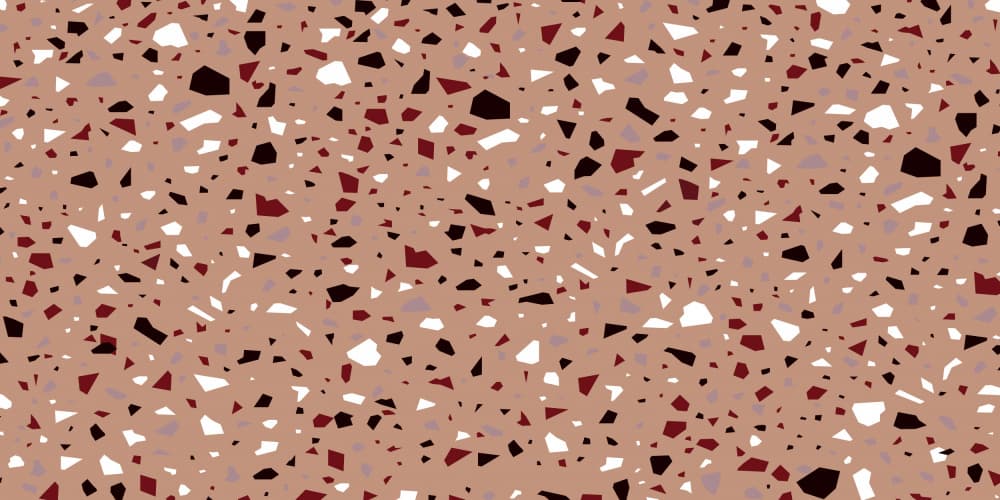 Warm Terrazzo Mosaic by Sue Skellern — canvas wall art