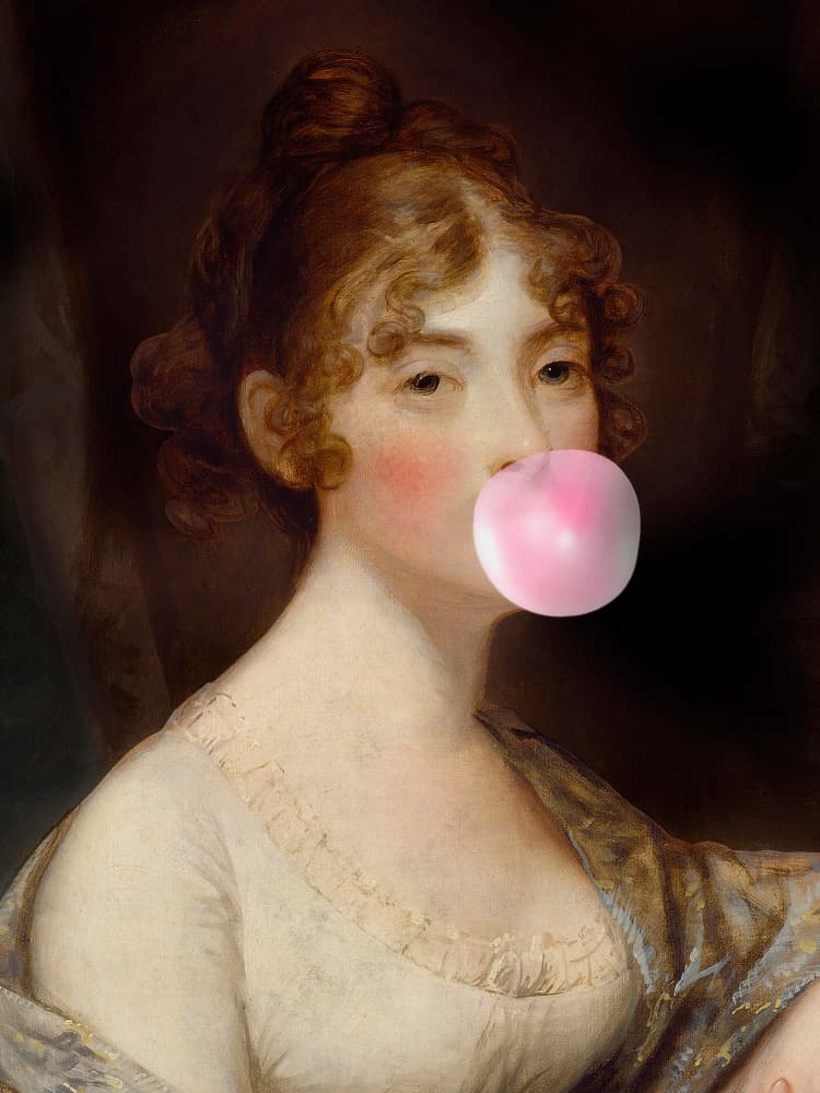 Pretty Bubblegum by Dikhotomy — canvas wall art