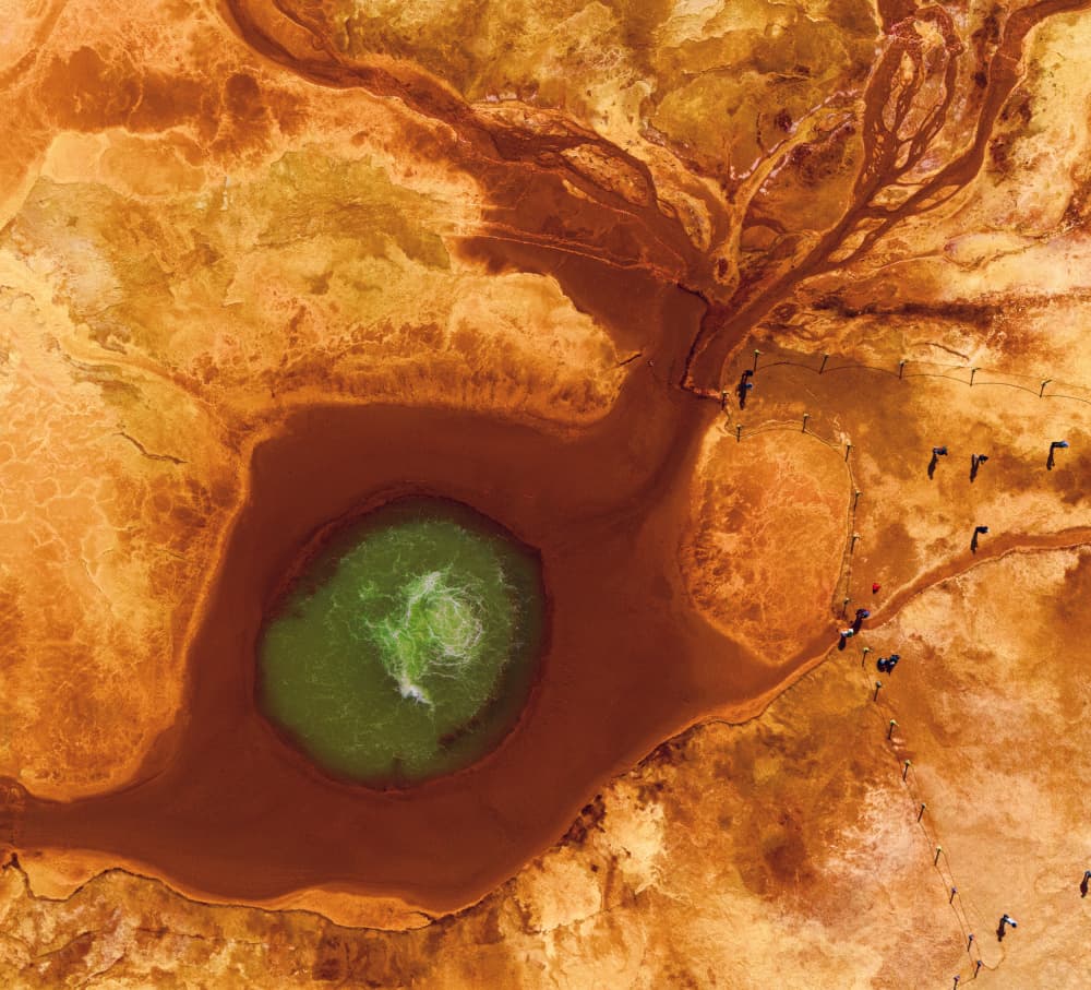 Vibrant Geothermal Eye by Grace Guo APA — canvas wall art