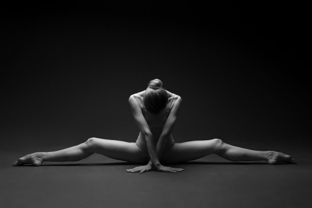 Graceful Split Pose by Natalya Sleta — canvas wall art