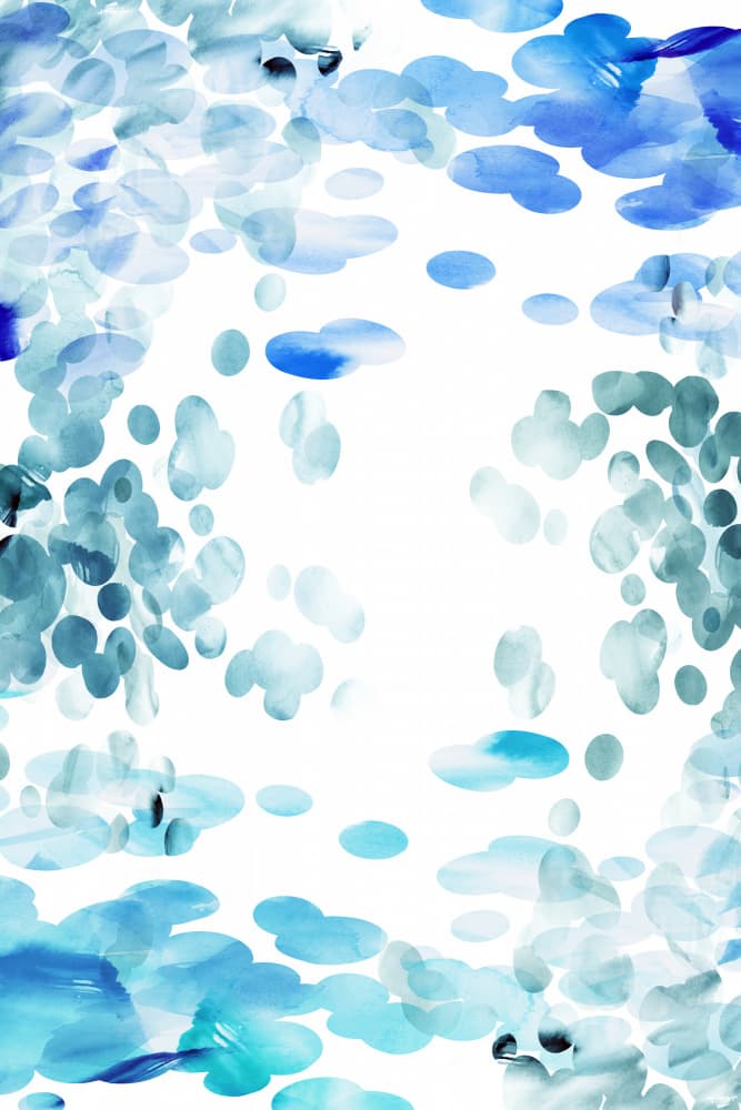 Floating Blue Hues by cartissi — canvas wall art