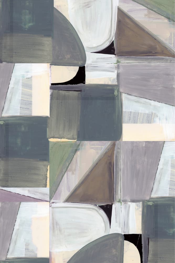 Geometric Patchwork Abstract by cartissi — canvas wall art