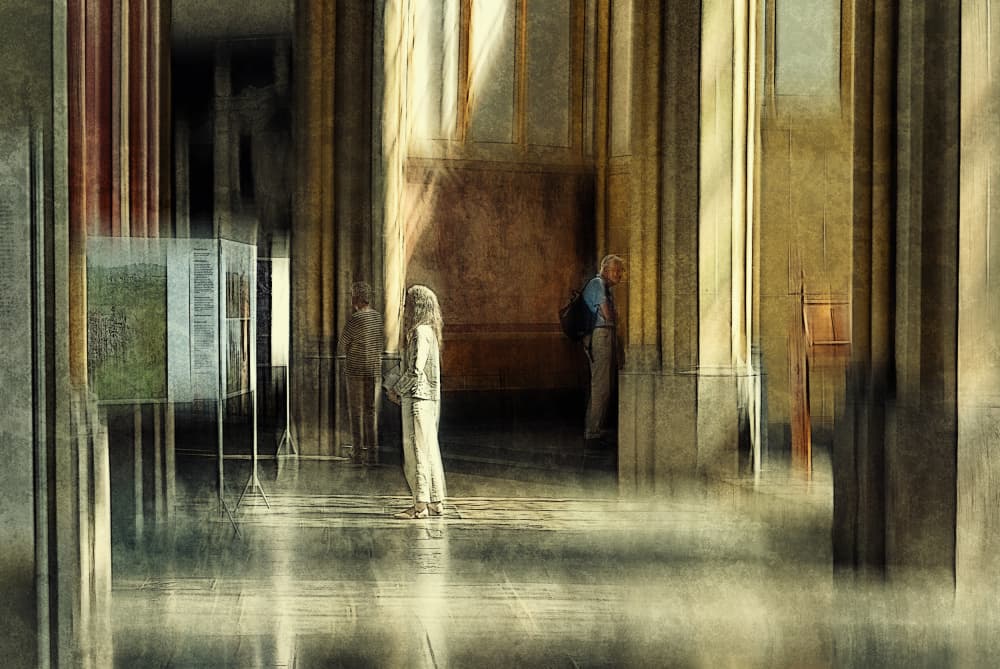 Quiet Gallery Moment by Jan van der Linden — canvas wall art