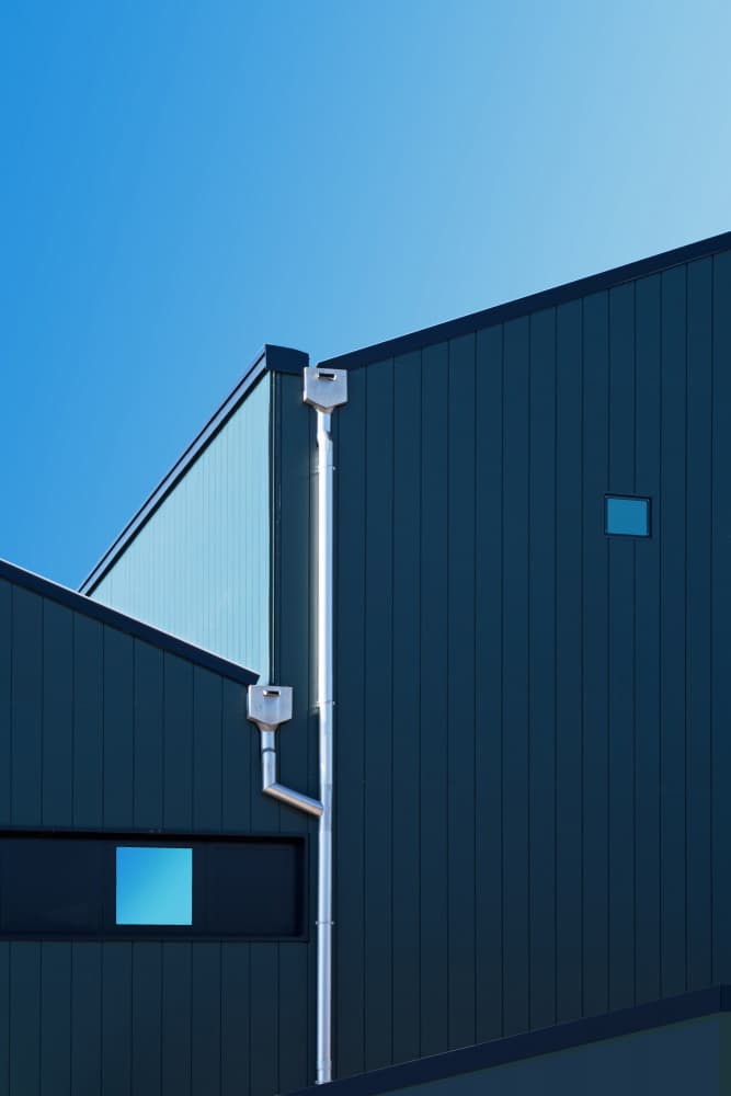 Architectural Blue Geometry by Streiff Marcel — canvas wall art