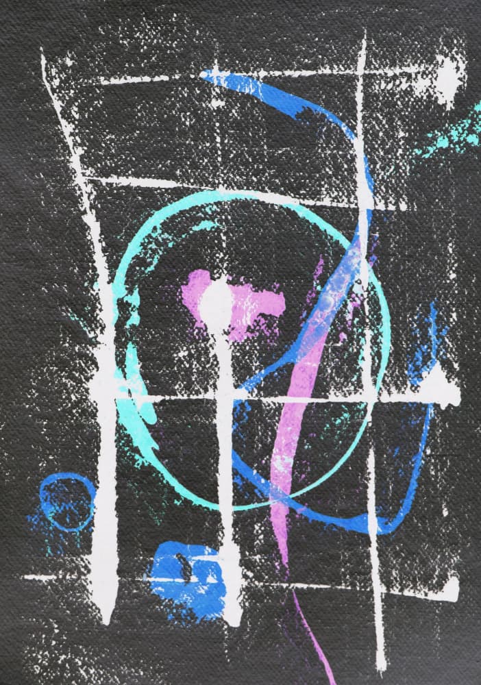 Vibrant Abstract Grid by Santhosh ch — canvas wall art