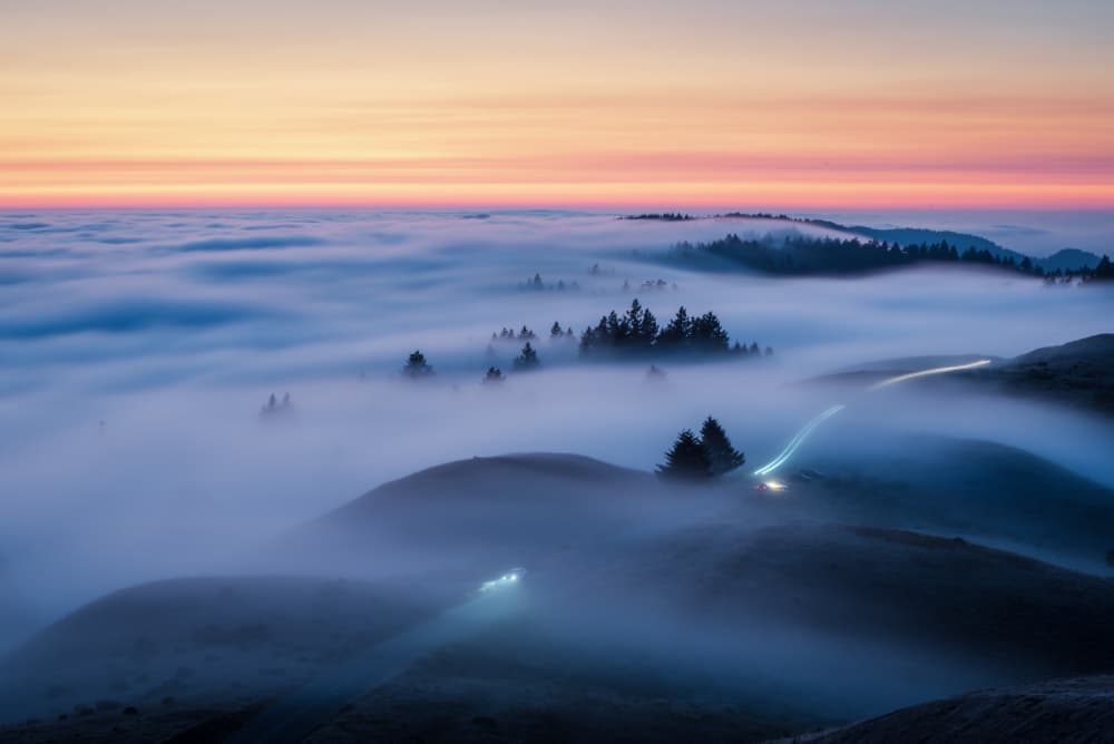Twilight Cloud Inversion Road by Ryan Li — canvas wall art
