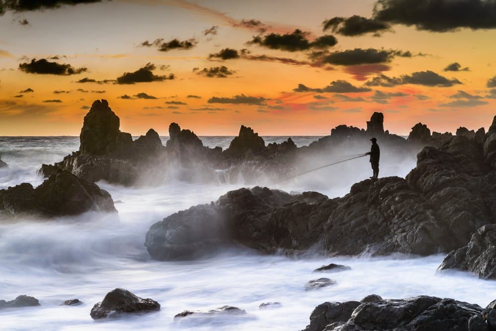 Fisherman Golden Coast by Meriç Aktar — canvas wall art