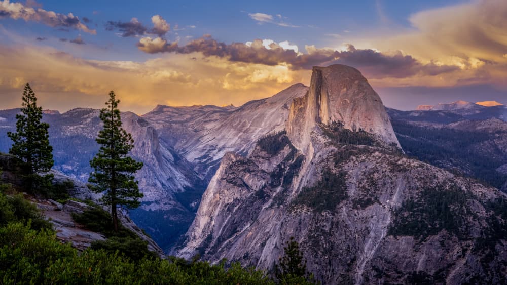 Grand Half Dome Sunset by Lisa Aurora Campbell — canvas wall art
