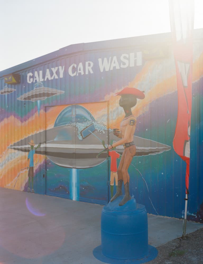 Quirky Alien Car Wash by Bethany Young — canvas wall art