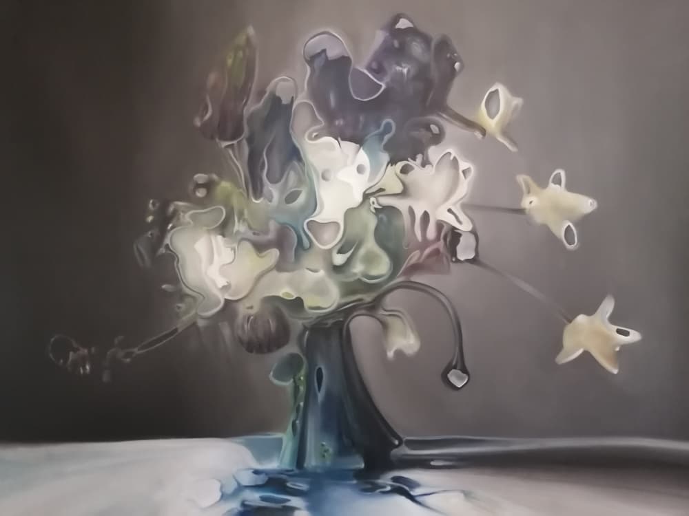 Fluid Abstract Flowers by Stefano Mazzolini — canvas wall art