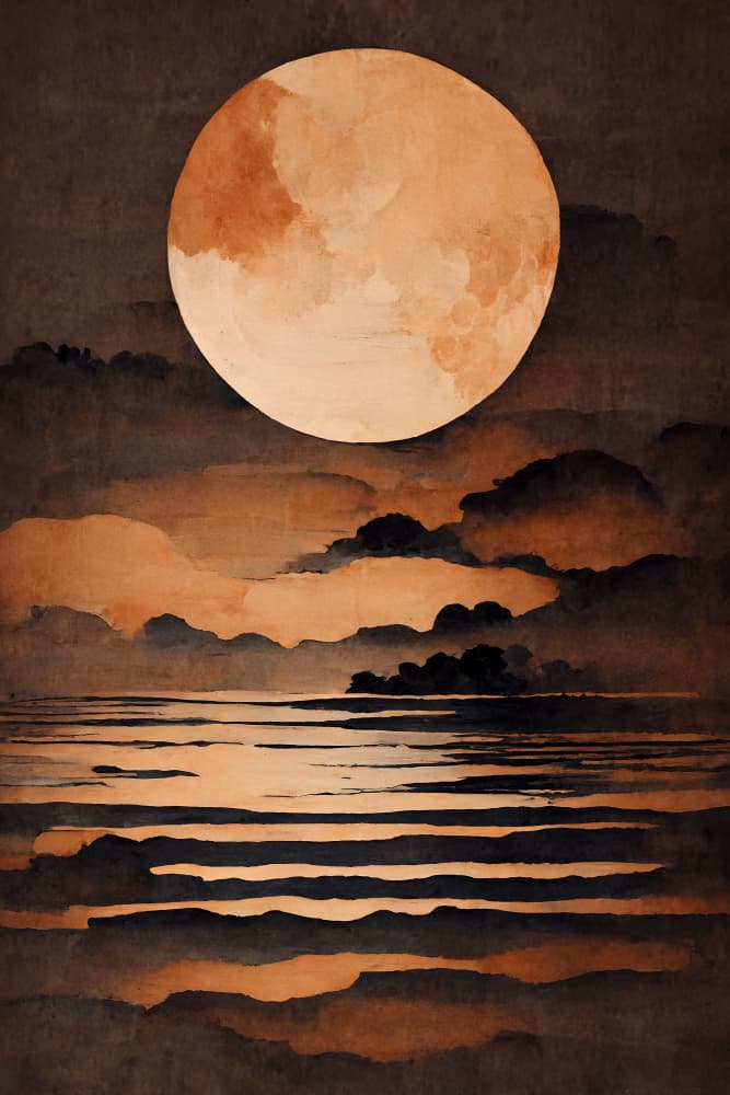Full Moon by Treechild — canvas wall art