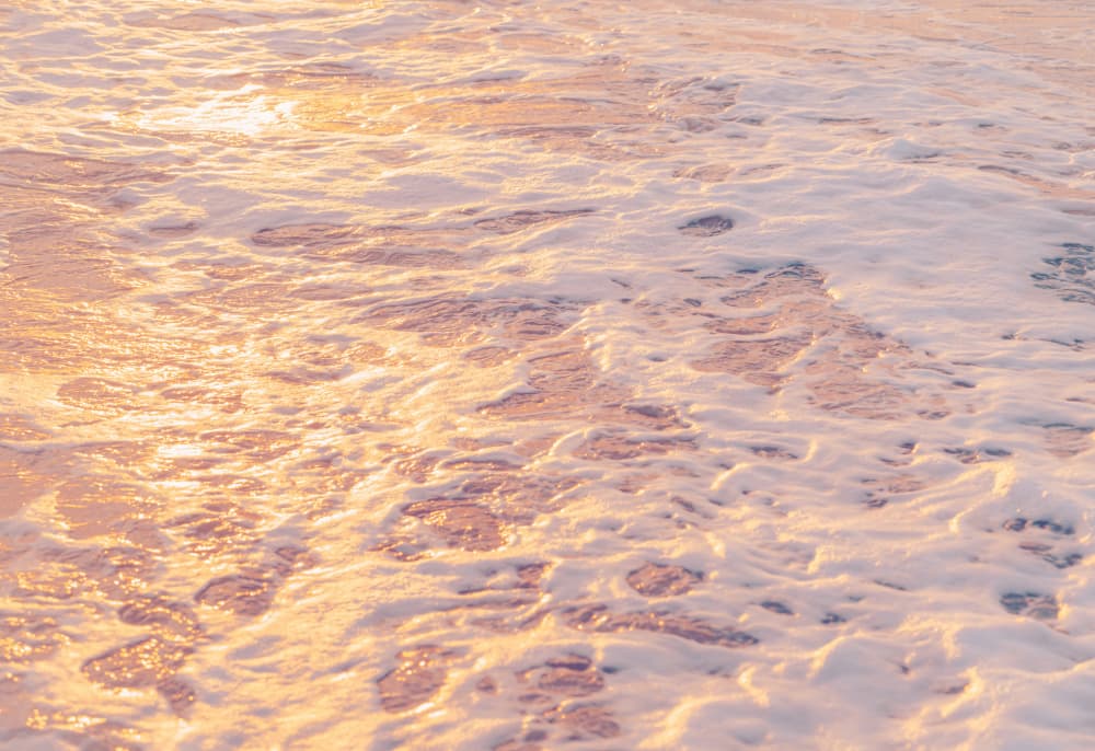 Golden Waves Serenity by Courtney Crane — canvas wall art