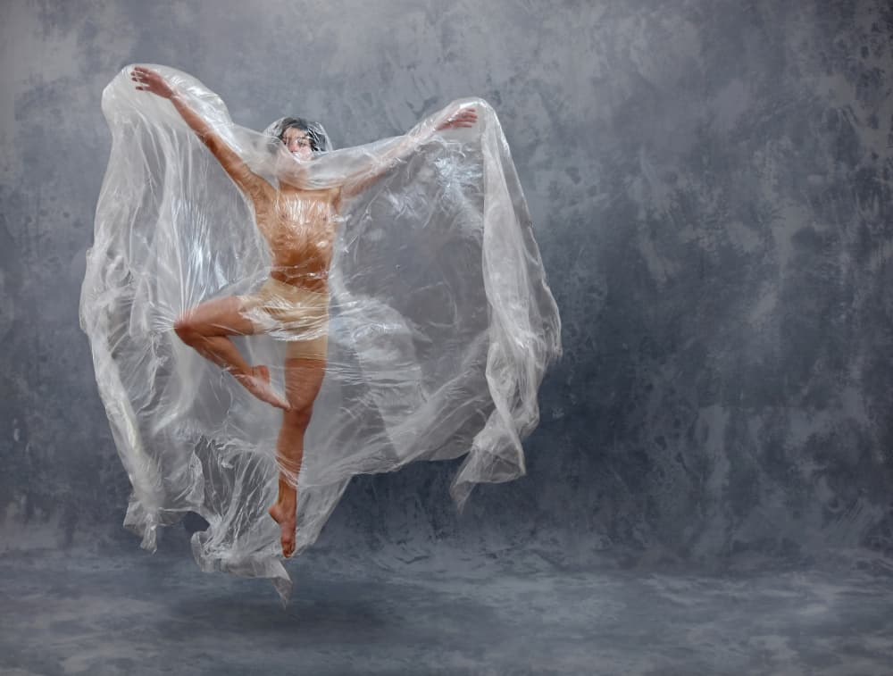 Dancer In Plastic Flow by DDiArte — canvas wall art