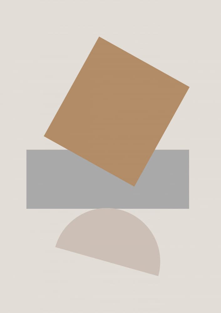 Stacked Geometric Forms by Nilesh Kulkarni — canvas wall art