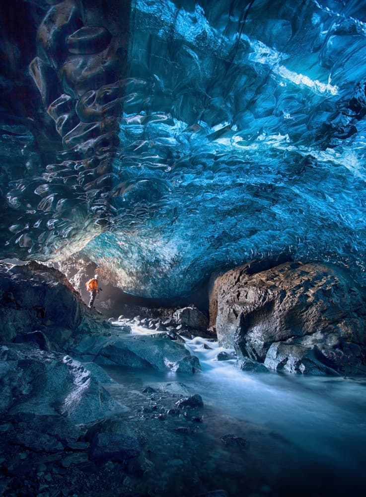 Glacier Cave Explorer by Peter Svoboda MQEP — canvas wall art