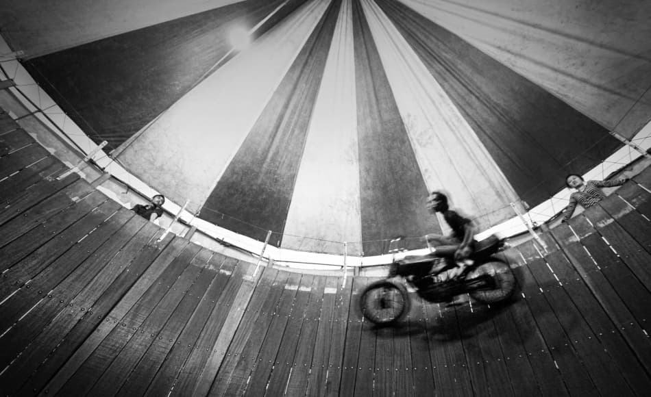 Motorcycle Wall of Death by Firman Maulana — canvas wall art
