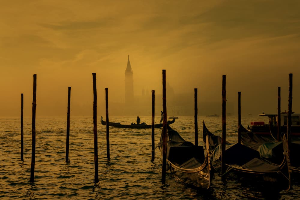 Golden Venice Morning by Isabelle DUPONT — canvas wall art