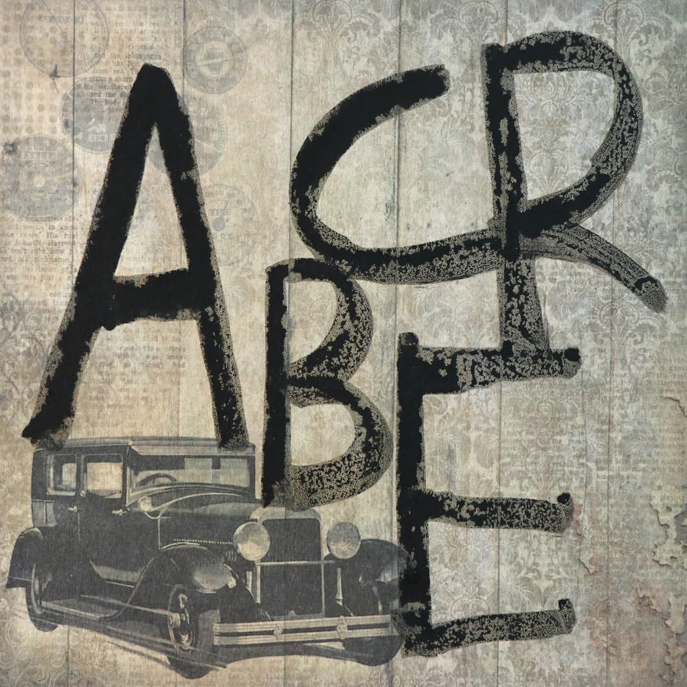 Classic Auto Letters by Santhosh ch — canvas wall art