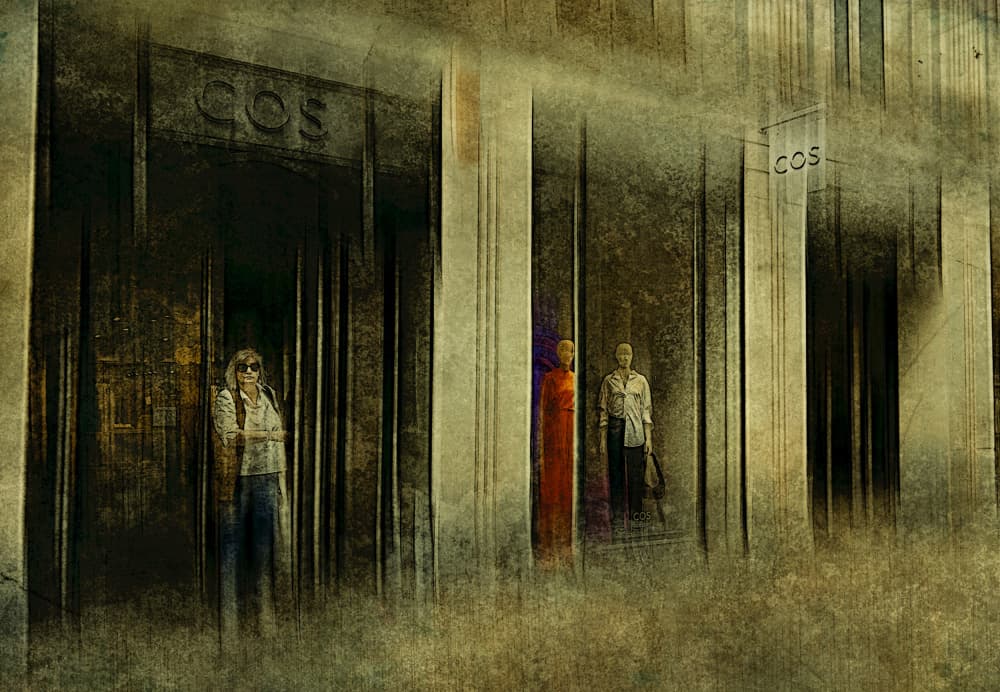Urban Grunge Storefront by Jan van der Linden — canvas wall art