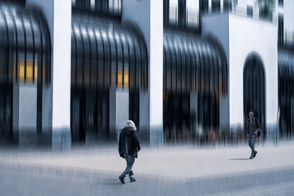 Urban Motion Blur by Liliane Lathouwers — canvas wall art