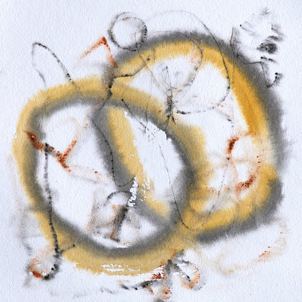 Contemporary Gold Abstract Flow by Santhosh ch — canvas wall art