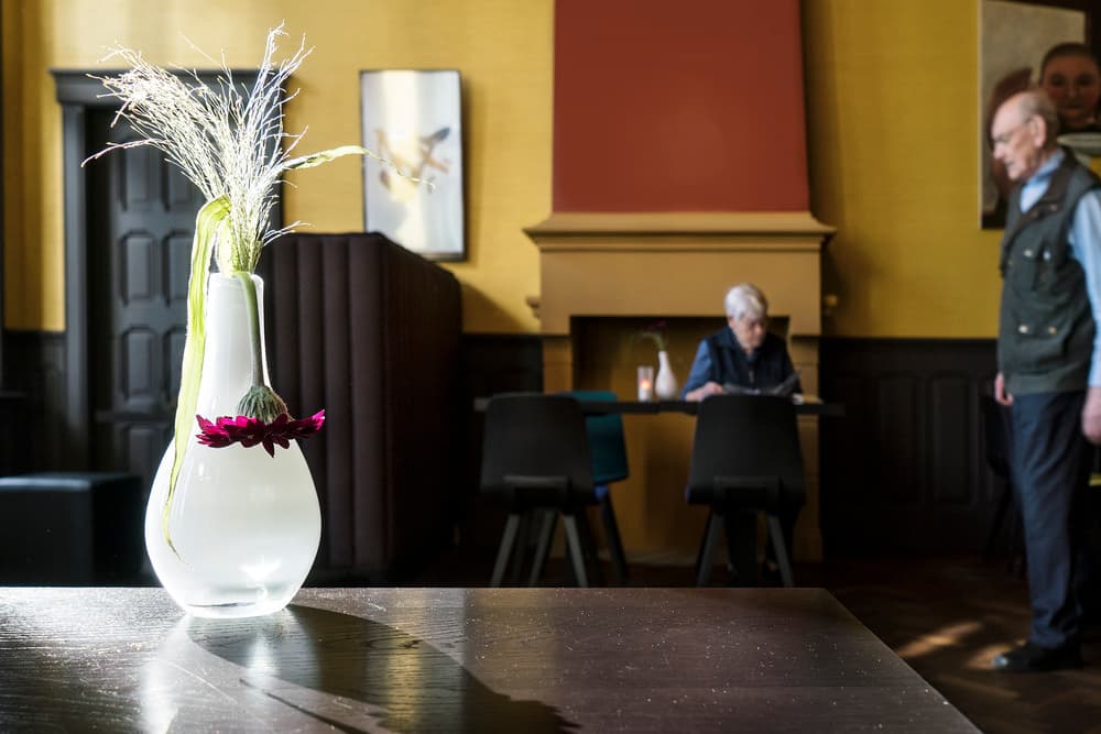 Quiet Cafe Scene by Ton Dirven — canvas wall art