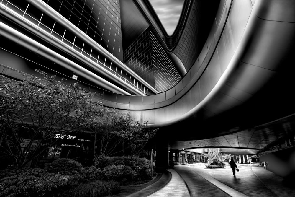 Modern City Curves by jordiegeatorrent — canvas wall art