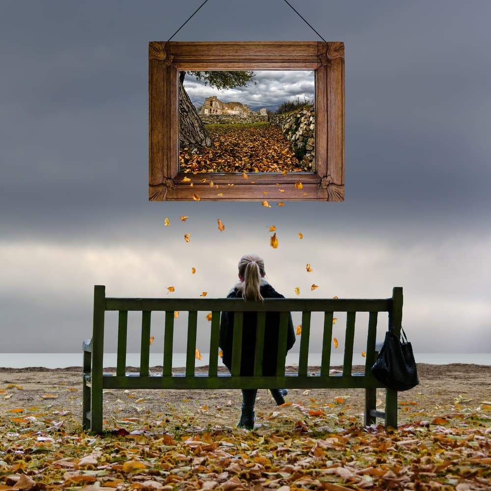 Framed Autumn Contemplation by George Digalakis — canvas wall art