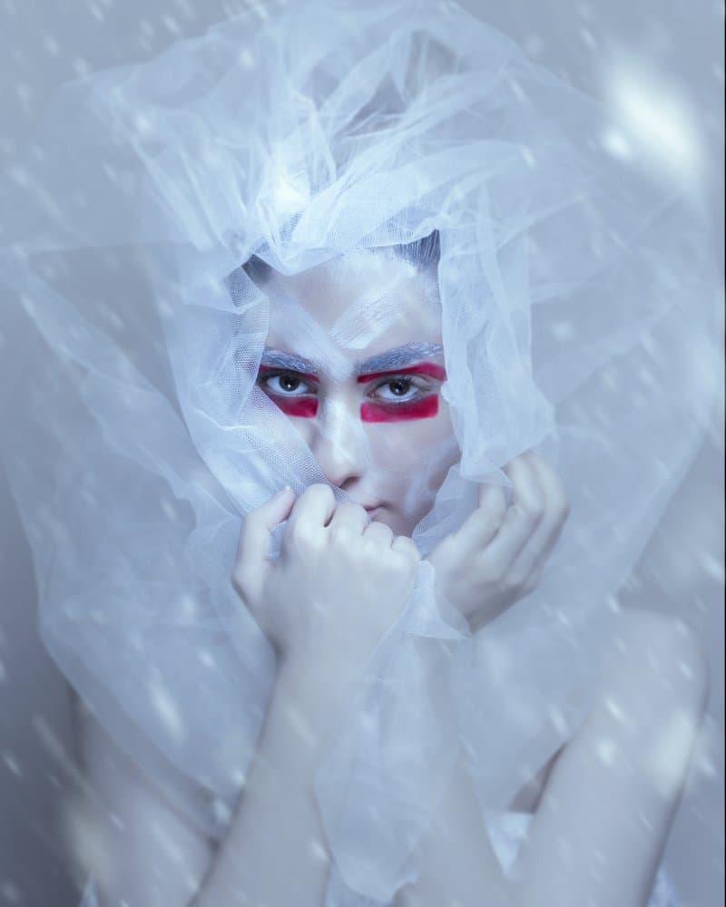 Ethereal Winter Gaze by Reza Mohammadi — canvas wall art