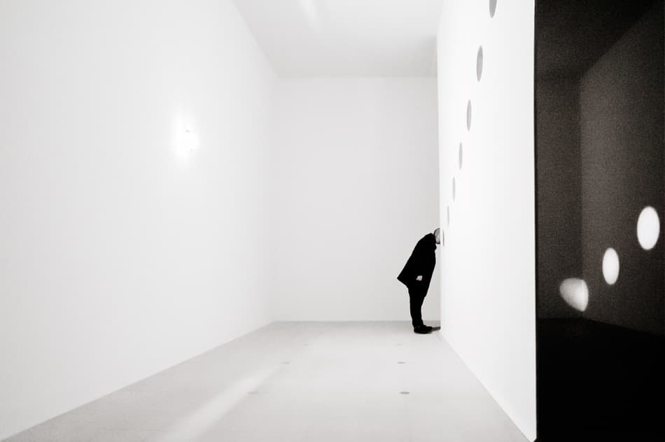 Man in the Wall by Linda Wride — canvas wall art