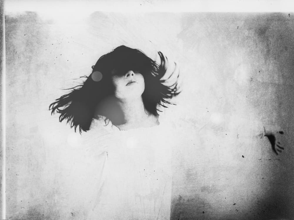 Ethereal Hair Motion by Delphine Margau — canvas wall art