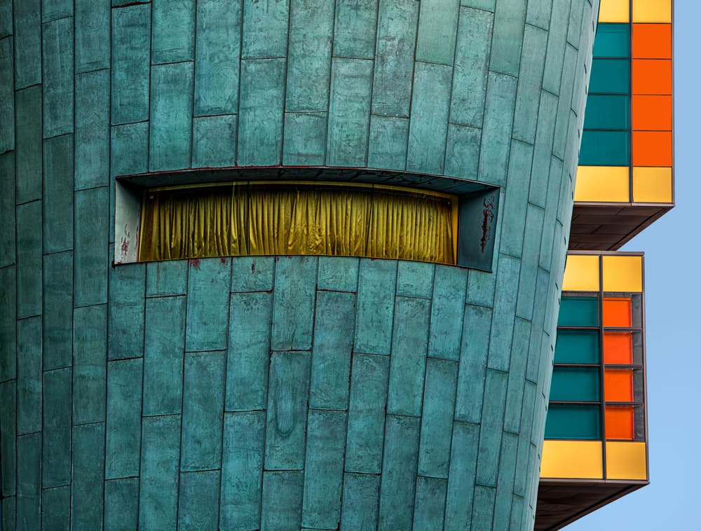 Modern Colorful Facade by Wayne Pearson — canvas wall art