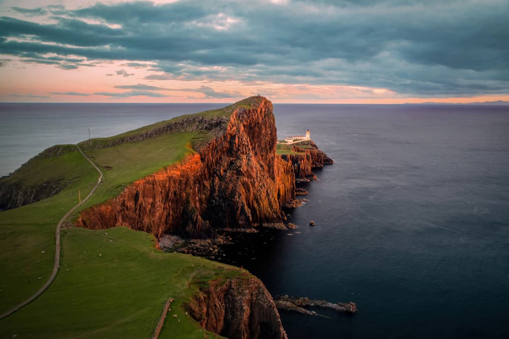 Lighthouse At Golden Hour by Jie Jin — canvas wall art