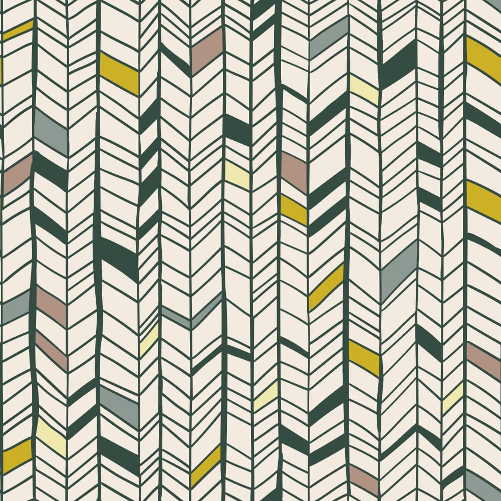 Organic Chevron Lines by Alexandra Weise — canvas wall art