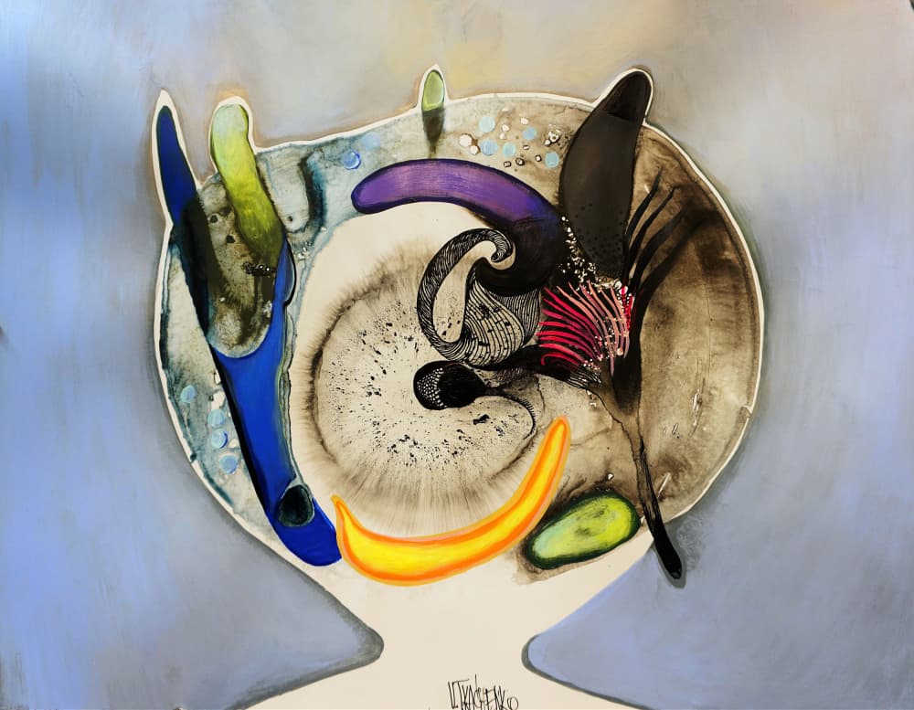 Vibrant Surreal Swirls by Victor Tkachenko — canvas wall art