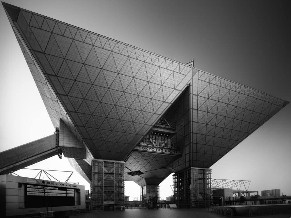 Tokyo Big Sight Geometry by Akira TAKAUE — canvas wall art