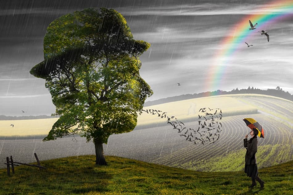 Surreal Rain and Hope by Christophe Kiciak — canvas wall art