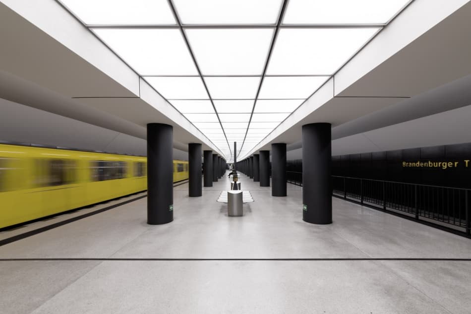 Sleek Subway Train Motion by Markus Kühne — canvas wall art