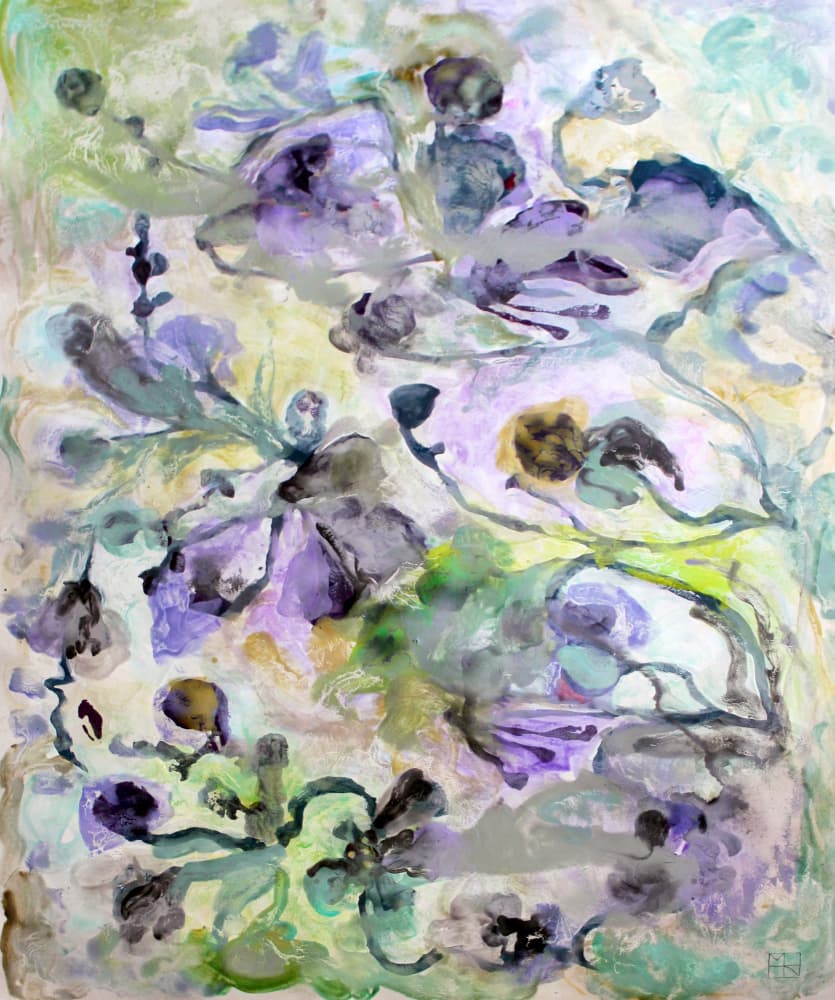 Ethereal Floral Abstract by Marina Nelson — canvas wall art