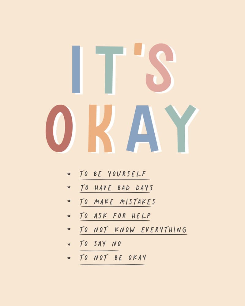 Gentle Self Care Message by KsanaKalpa — canvas wall art