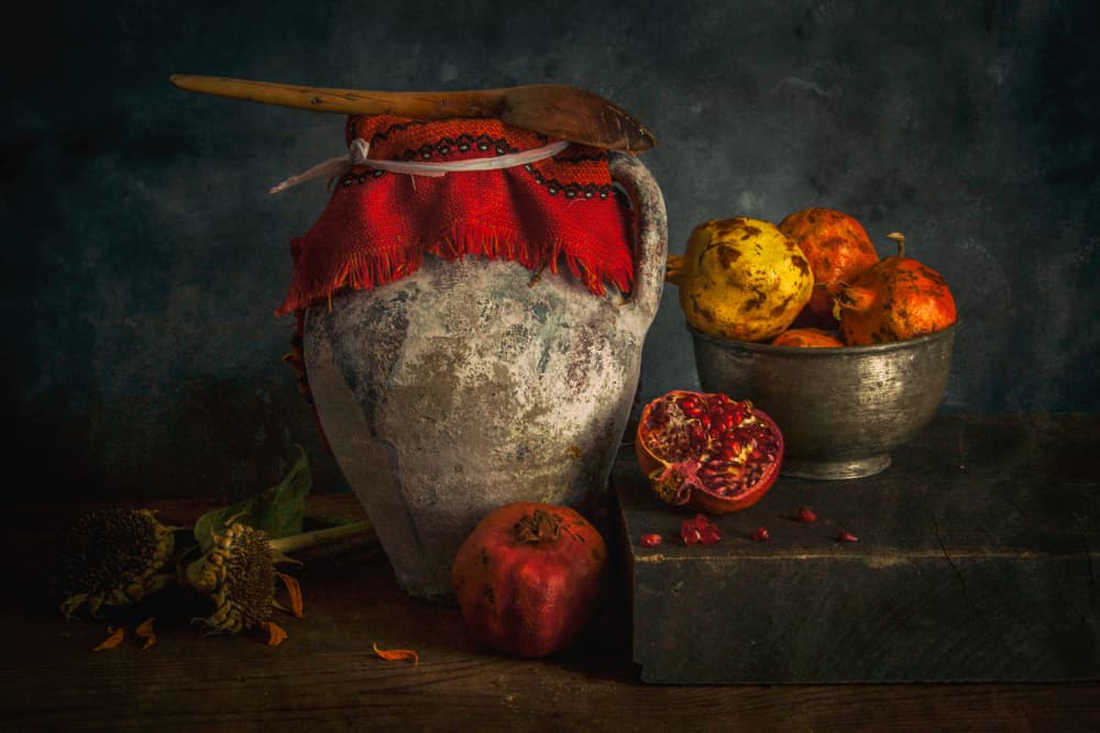 Rustic Harvest Still Life by Ramiz Sahin — canvas wall art