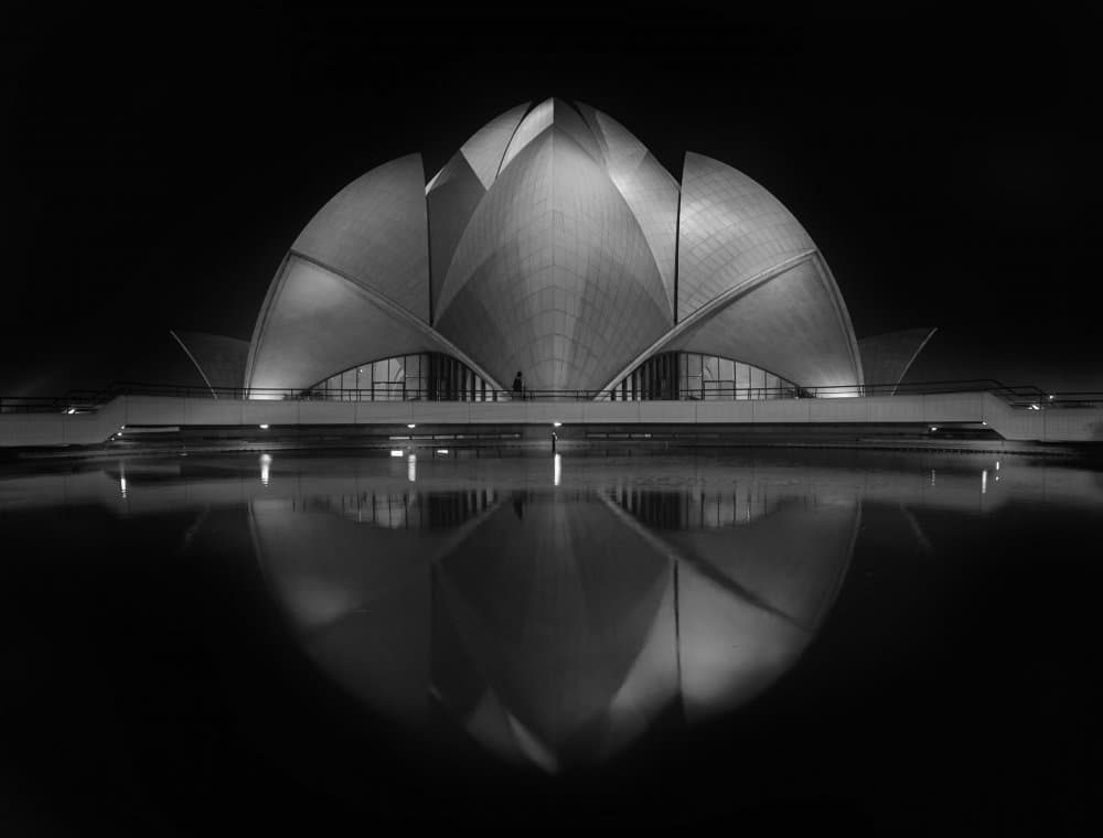 Illuminated Lotus Reflection by Jassi Oberai — canvas wall art