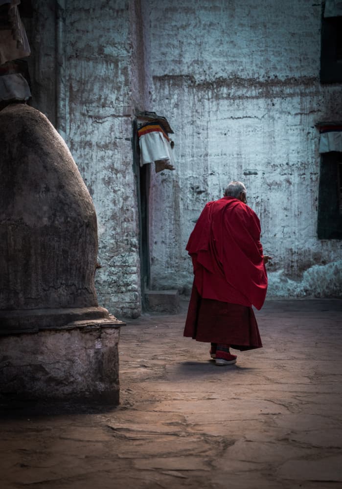 Monk's Quiet Path by WangPeng — canvas wall art