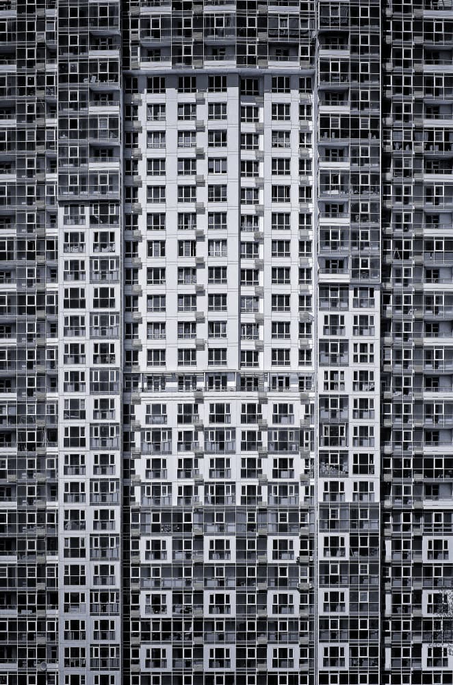 Urban Facade Patterns by Zina Heg — canvas wall art