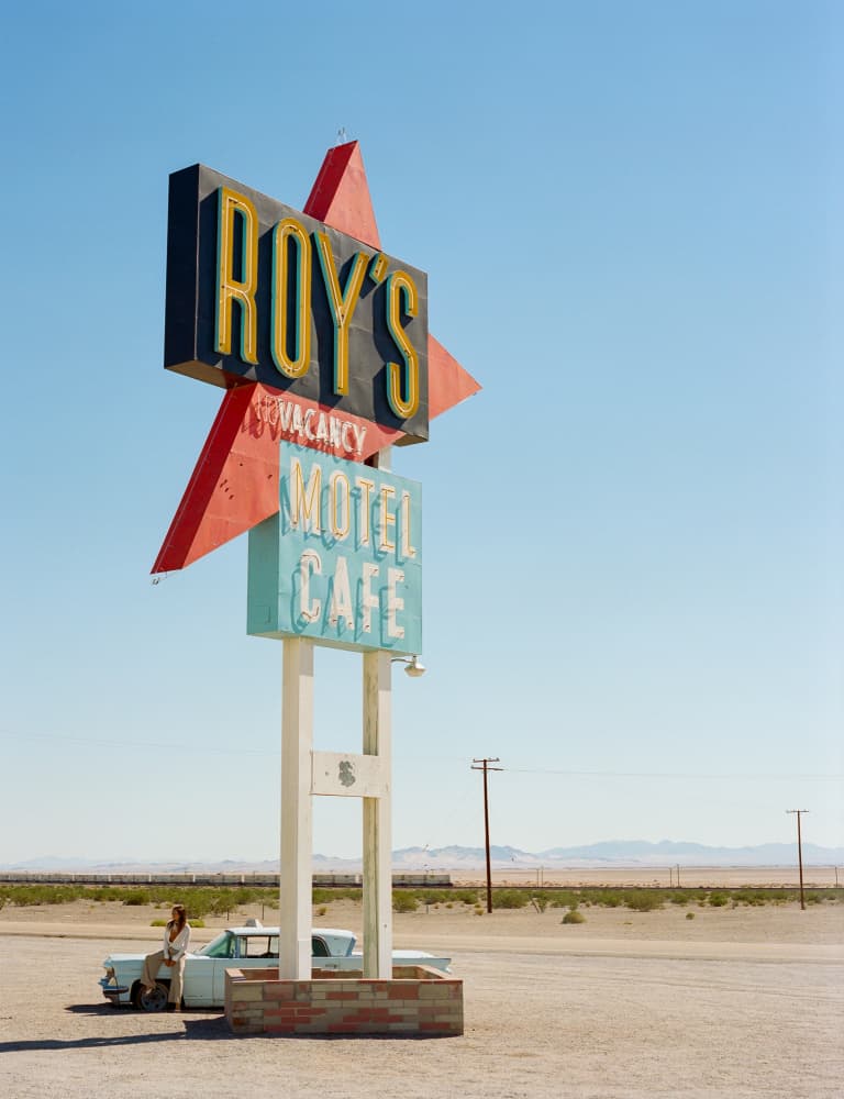 Americana Desert Sign by Bethany Young — canvas wall art
