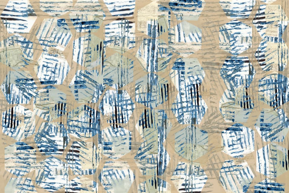 Textured Blue Abstract by cartissi — canvas wall art